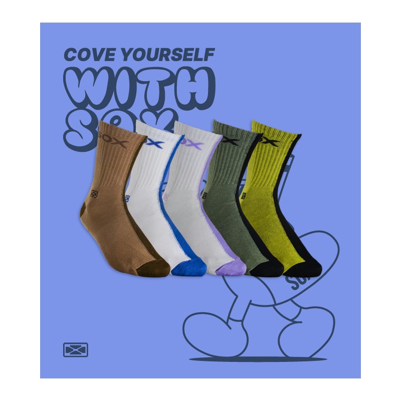 SOX x COVE 2 - TWO FACES SOX - 1/2 DOC X COLOR